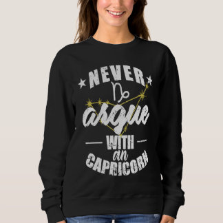Camiseta Signo do Zodíaco Nunca discuta com um Capricórnio