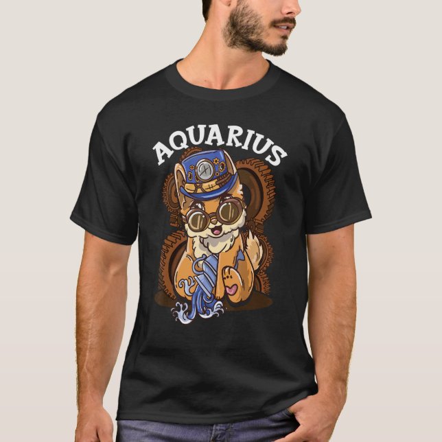 Camiseta Signo Zodiacal Aquário (Frente)