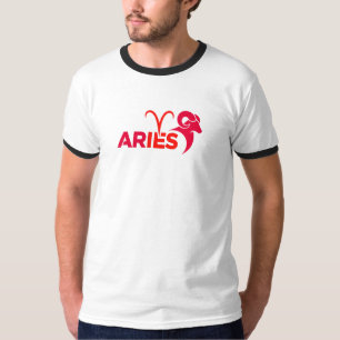 Camiseta Signo Zodiacal Áries Minimalista Gráfico Astrologi