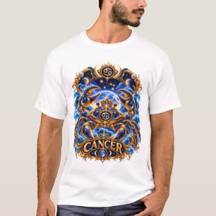 Camiseta Signo Zodiacal de Câncer Caranguejo Celestial Astr