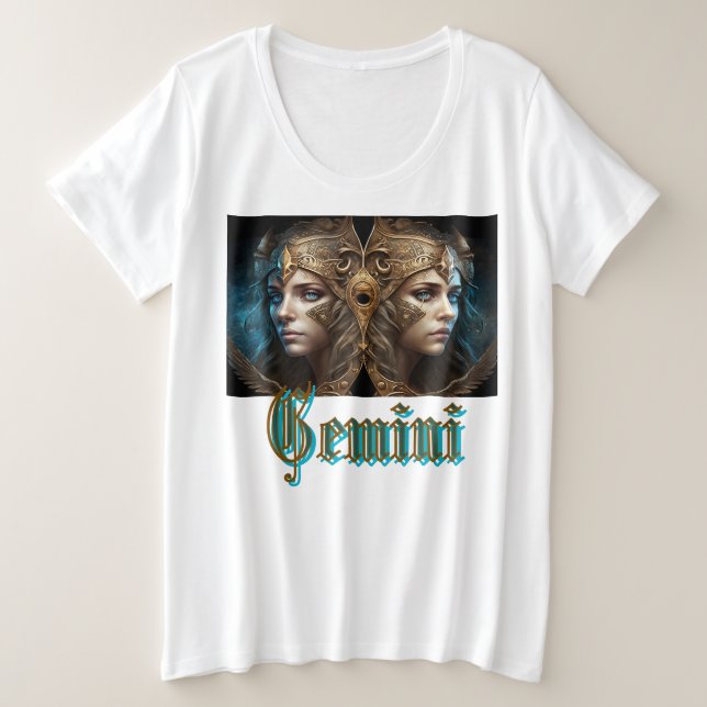 Camiseta Signo Zodíaco de Gêmeos (Frente do Design)