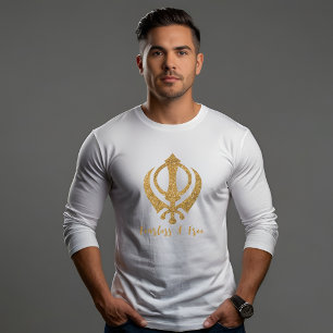 Camiseta Sikh Khanda "Sem medo e livre"