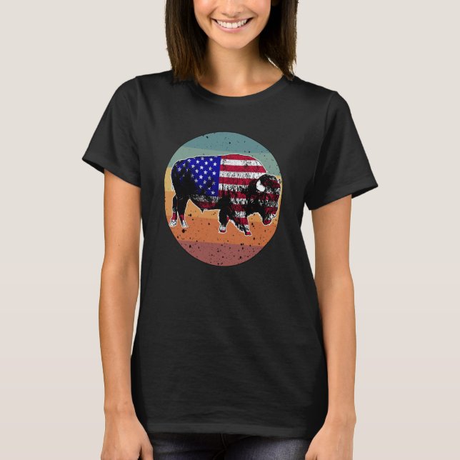 Camiseta Sílaba da Bandeira do Parque Nacional Americano do (Frente)