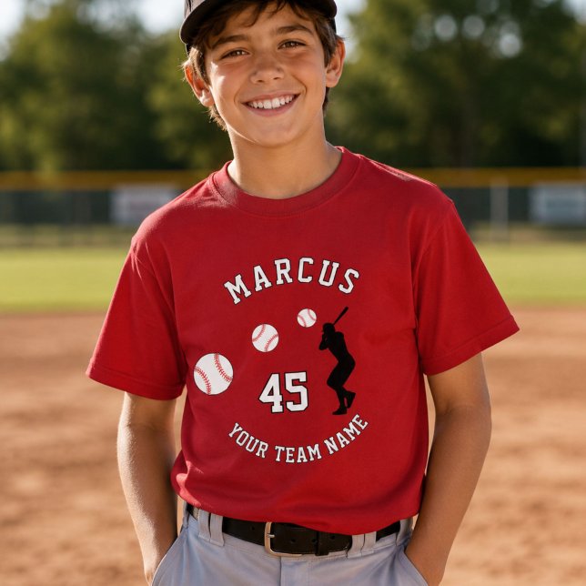 Camiseta Sílaba do Jogador de Beisebol Nome da Equipe Númer (Criador carregado)