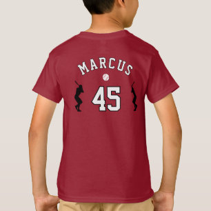 Camiseta Sílaba do Jogador de Beisebol Nome Número
