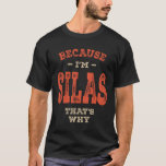 Camiseta Silas Name Funny Personalizado Birthday Silas<br><div class="desc">Esta é uma design com texto porque eu sou Silas por isso. Um legal presente para amigos ou família chamado Silas. Se o seu primeiro ou sobrenome é Silas,  então este produto é para si. Presente para Silas no Dia de os namorados.</div>