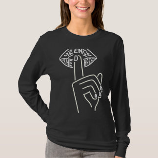 Camiseta Silenciar o ódio e parar o ódio