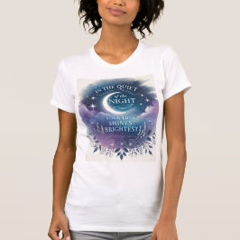 Camiseta Silêncio da Arte da IA Noite