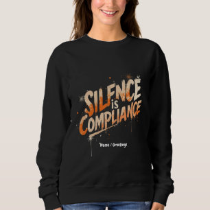 Camiseta Silêncio é Design de Conformidade para a Cultura
