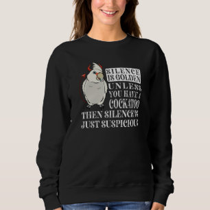 Camiseta Silêncio é Dourado Papagaio I Goffins Cacatua