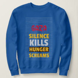 Camiseta Silêncio Matar Gritares Fome Fome em Gaza Fome