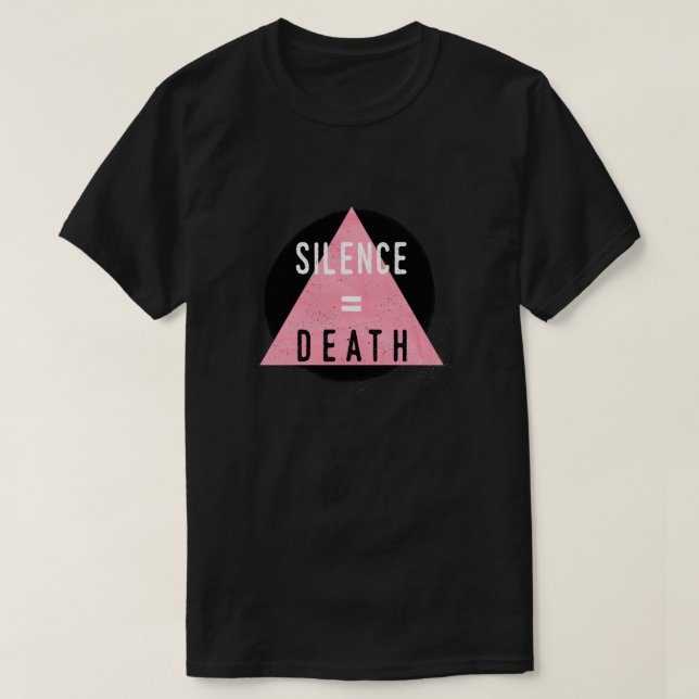 Camiseta Silêncio= Morte Essencial (Frente do Design)