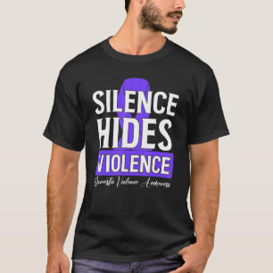 Camiseta Silêncio Oculta Violência Doméstica Awarenes