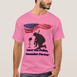 Camiseta Silent fields of honor pink
