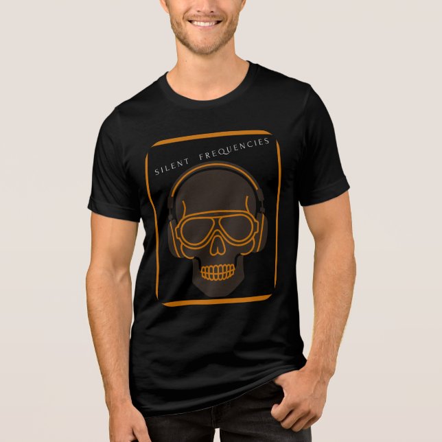 Camiseta Silent Frequencies – Skull Headphones Tee (Frente)