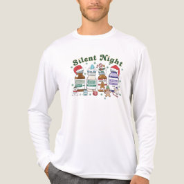 Camiseta Silent Night Christmas Nurse, Festive Healthcare