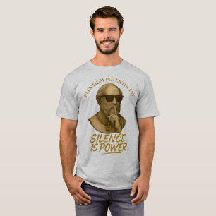 Camiseta Silentium Potentia Est – O Poder da Força Silencio