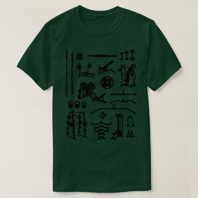 Camiseta Silhouette 150 Gym Equipment (Frente do Design)