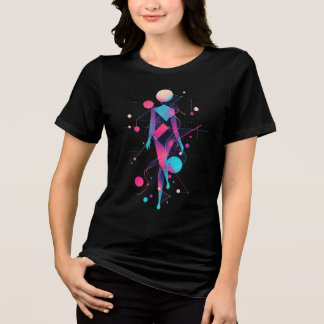 Camiseta Silhouette abstrato Cosmic Woman