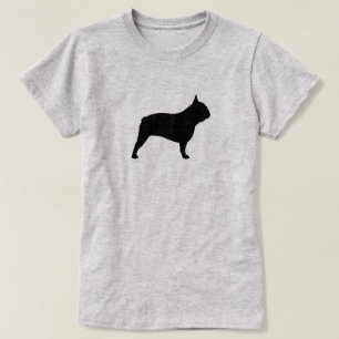 Camiseta Silhouette Black French Bulldog   Cachorro francês