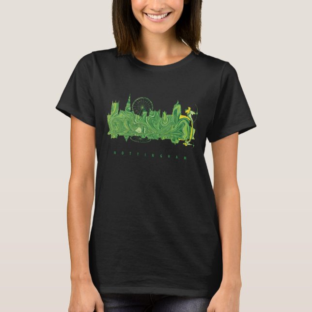 Camiseta Silhouette Colorful de Nottingham (Frente)