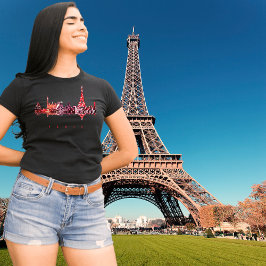 Camiseta Silhouette Colorful Paris