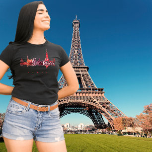 Camiseta Silhouette Colorful Paris