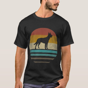 Camiseta Silhouette de Cachorro Kelpie australiano