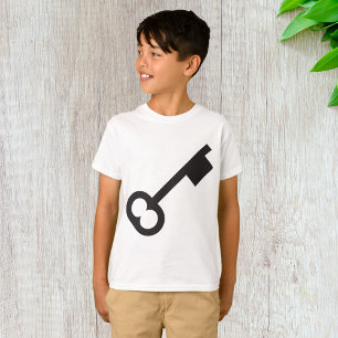 Camiseta Silhouette de chave Vintage Minimalista