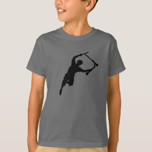Camiseta Silhouette de diversão do esporte do Kick Patinete
