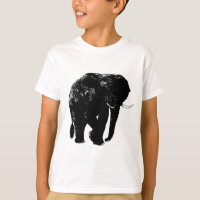 Silhouette de Elefante Preto