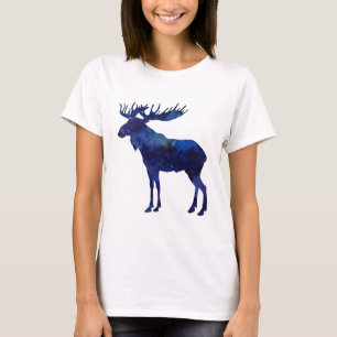 Camiseta Silhouette de Moose Azul