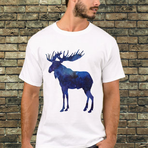 Camiseta Silhouette de Moose Azul