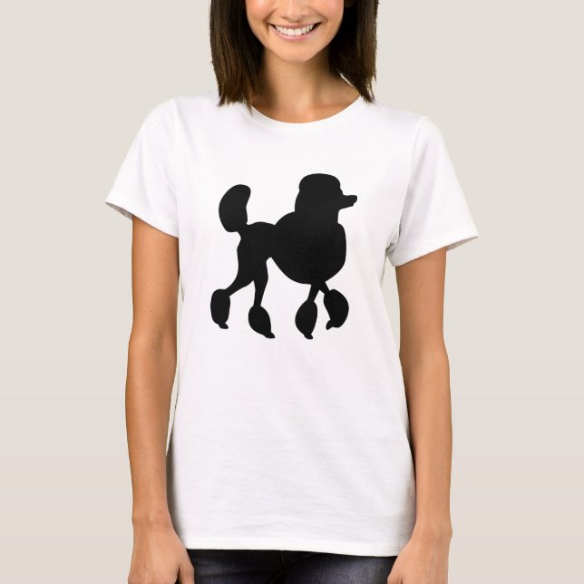 Camiseta Silhouette de Poodle (Frente)