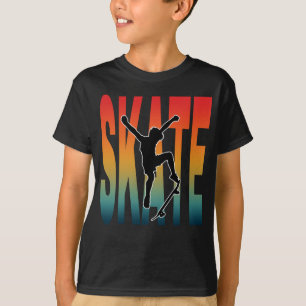Camiseta Silhouette de Skateboard de skate
