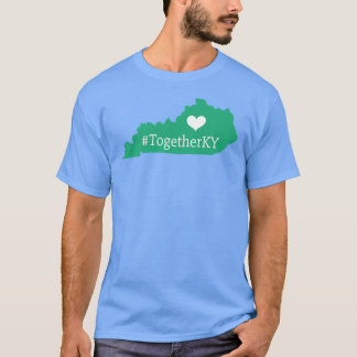 Camiseta Silhouette do Estado do Kentucky com Heart Gr