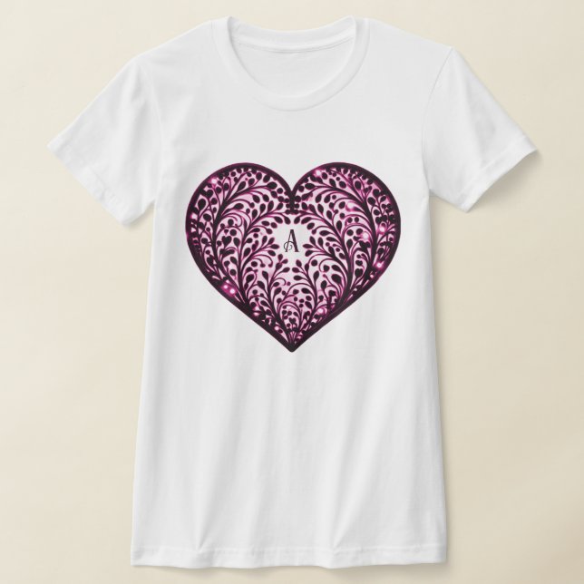 Camiseta Silhouette Elegante Heart (Postura )