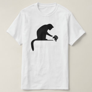 Camiseta Silhouette Gato Preto