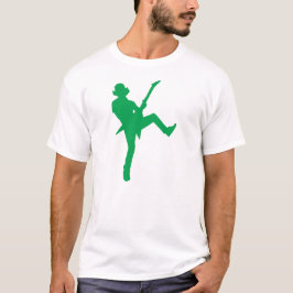 Camiseta Silhouette, Jogador de Violão Verde