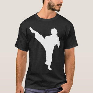 Camiseta Silhouette Karate Fighter Shotokan Martial Arts Ta