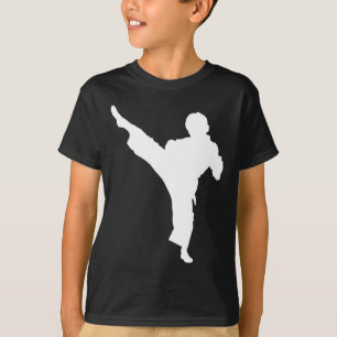 Camiseta Silhouette Karate Fighter Shotokan Martial Arts Ta