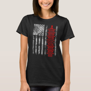 Camiseta Silhouette Lightning Arrester American Flag Linema