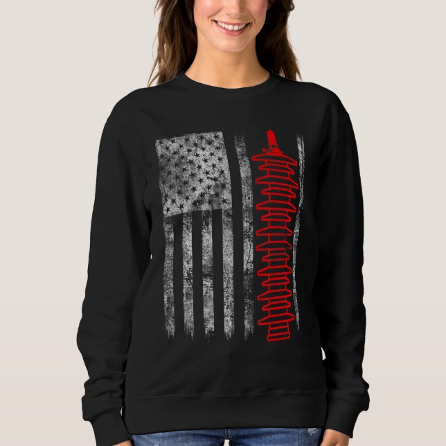 Camiseta Silhouette Lightning Arrester American Flag Linema (Frente)
