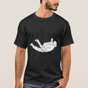 Camiseta Silhouette Parachuting Skydiver Skydiving Free Fal