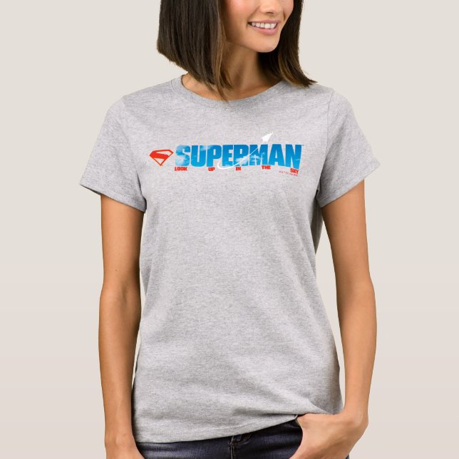 Camiseta Silhouette Superman Skybound (Frente)