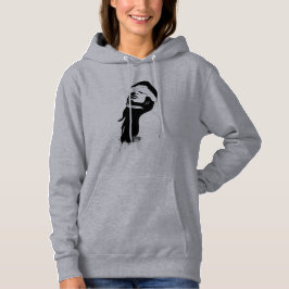Camiseta Silhouette surreal art hoodie black and white