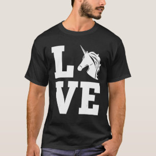 Camiseta Silhouette Unicorn Horse Like Love Unicorn