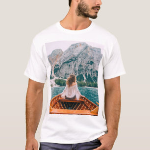 Camiseta Silhouette Woman Alpha Lake Nature