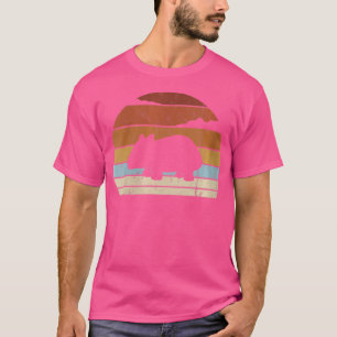 Camiseta Silhout Marsupial Wombat australiano Wo 8Os