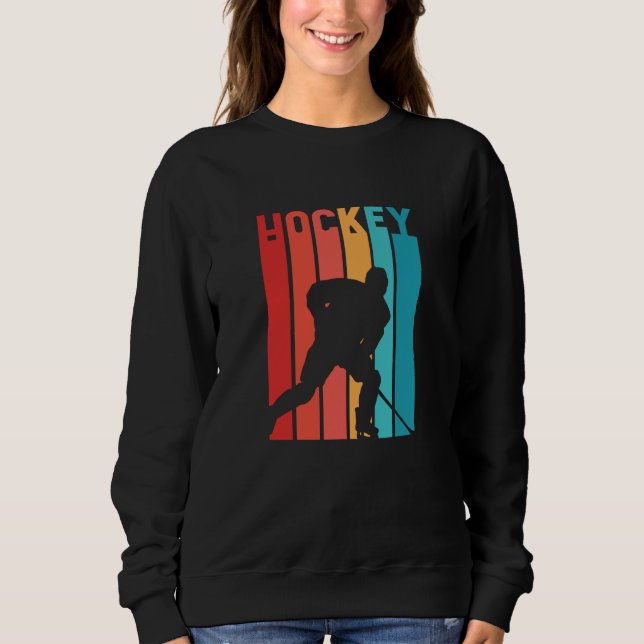 Camiseta Silhout Vintage Retro Hockey (Frente)